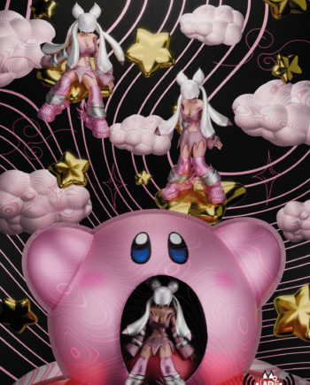 Print AR Édition Limitée 2Street-Studio x Urban Arts Magazine - "Kirby" par Adry Foxy