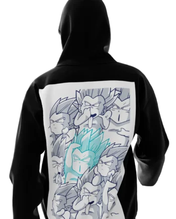 sweat noir avec design en réalité augmentée DBZ "Ghost KAMIKAZE" par Iyaba.