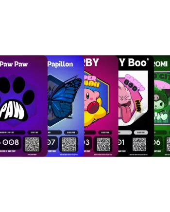 AR Tattoo Pack 5 tatouages - paw paw, Papillon, kirby, buu, kuromi